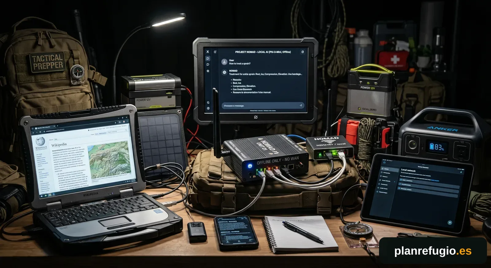Komputer survivalowy offline: zbuduj swój Project NOMAD (i zasil go bez prądu z sieci)