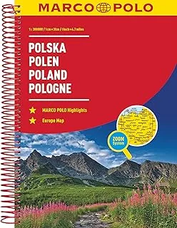 Poland Marco Polo Road Atlas: Straßenatlas und Autoatlas mit Europa in 1:4,5 Mio. Spiralbindung