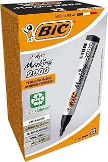 Bic Marking 2000 Ecolutions 8209153 Markery, Czarny, 12 szt.