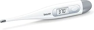 Beurer FT 09, Termometr cyfrowy, wodoodporny, wyświetlacz LCD z zakresem pomiarowym +/- .1 ºC, sygnał akustyczny, bez szkła