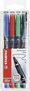 Foliopis permanentny STABILO OHPen F etui 4 szt.