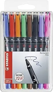 Foliopis permanentny STABILO OHPen F etui 8 szt.