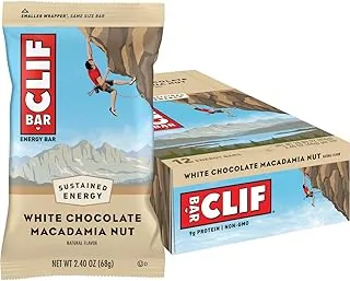 CLIF Bar White Chocolate Macadamia, 12x68g
