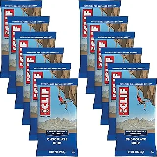 Clif Bar Baton energetyczny Chocolate Chip, 12 sztuk (12 x 68 g)