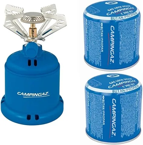Campingaz Camping 206 S 1,2 kW kuchenka gazowa kempingowa z 2 kartuszami gazowymi 190g