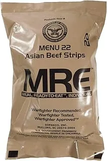 MRE (Meals Ready-to-Eat) oryginalne Dla armii amerykańskiej (1 paczka), smakowe od MRE