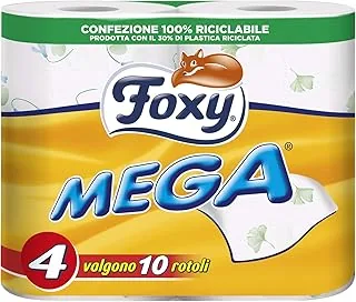 Foxy ‎8008260001036 Papier toaletowy, 4 Sztuki, Biały