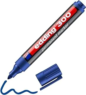 edding Edding 300 marker permanentny, do wielokrotnego napełniania, 1,5 – 3 mm, niebieski