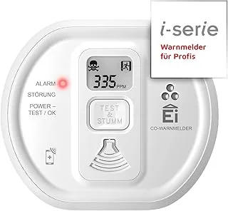 Ei Electronics Professional Ei208Idw-3xd Czujnik Tlenku Węgla Z Wyświetlaczem LCD, 3V, Biały, 12 x 4.5 x 10.5 cm