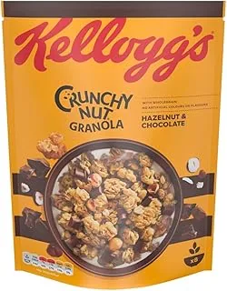 Kellogg's Chrupiące orzechy owsiane granola czekolada i orzechy laskowe 380 g