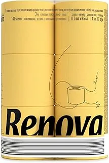 Renova 200054362 Papier Toaletowy, Zółty, 6 Sztuk