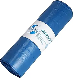 Deiss Premium Worki na śmieci/worki na śmieci, niebieskie, 120 litrów