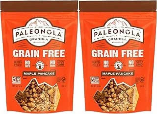 Paleonola granola bez glutenu bez GMO, smak naleśników klonowych - opakowanie 2 sztuk, 295 ml ea. od Paleonola
