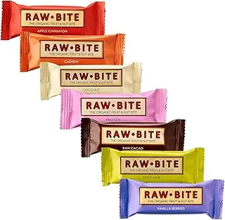 Raw Bite surowe jedzenie (7 batonów), zestaw do mieszania, 1 opakowanie (1 x 350 g)