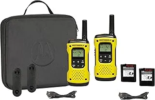 Motorola Mobility TLKR T92 H2O A9P00811YWCMAG - Zestaw Krótkofalówek, Do 10 km, Żółty/Czarny, 2 Sztuki