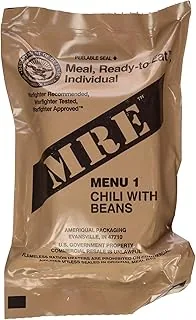 Gotowy do spożycia posiłek MRE - American Army Ration EPA, CHILI z BEANS