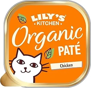 Lily's Kitchen Przygotowana z naturalnych składników, mokra karma dla dorosłych kotów Organiczny kurczak Przepis bez zbóż 19 x 85 g