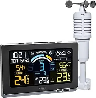 TFA Dostmann Spring Breeze, 35.1140.01, stacja pogodowa z odczytem radiowym, barwny wyświetlacz, prognoza pogody z granicami ostrzegawczymi/symbolami
