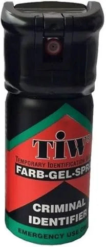 Spray obronny 40 ml TIW farb-gel, wersja z nakrętką lub klipsem na pasek, nowa wersja