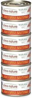 Almo Nature HFC Natural Wilgotna karma dla kotów - Kurczak i krewetki - opakowanie 420 g (6 x 70 g)