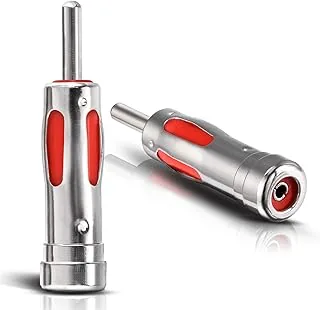 Eightwood DAB adapter anteny sprzęgło ISO ręczne DIN męski na gniazdo ISO 2 sztuki do radia samochodowego anteny DAB + AM/FM wielorazowe