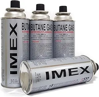 IMEX Kartridże gazowe 227 g MSF-1a – wysokiej jakości gaz butanowy do kuchenek kempingowych i wielu innych (16 x)