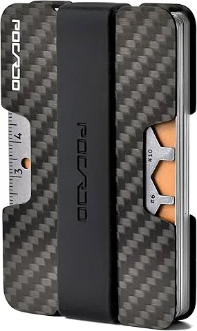 Portfel męski | portfel RFID | minimalistyczne etui na karty z włókna węglowego | Slim Wallet