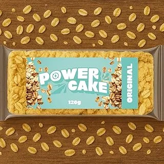 Foodtastic Power Cake oryginalne pudełko (30 x 120 g) | smaczne i soczyste rygiel owsiany | ręcznie robione batoniki energetyczne Flapjack na bazie płatków owsianych