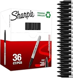 Sharpie 2025040 Markery, Czarny, 36 Sztuk