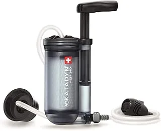 Katadyn Uniseks Hiker Pro Turystyczny Filtr do Wody, Czarny/Przezroczysty, 1 L/min