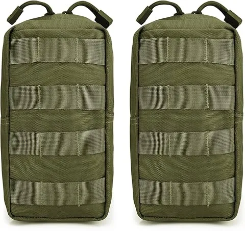 G4Free 2-pak taktycznych toreb Molle, kompaktowa torba EDC na gadżety użytkowe, mały plecak, torba na pas, kamizelka piersiowa, sakwa na camping, turystykę i trekking