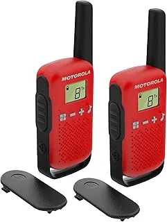 Motorola T42 Krótkofalówka, Czerwony/Czarny, 2 sztuki