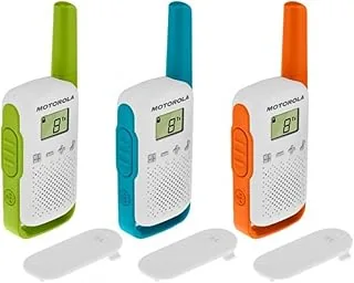Motorola Mobility Talkabout T42 Krótkofalówka, Wielokolorowy, 3 Sztuki