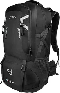 OcioDual Plecak turystyczny 60L Czarny, lekki, wodoodporny plecak podróżny Składany plecak survivalowy Damski plecak kempingowy Męskie plecaki trekkingowe górskie Nordic Walking Sport