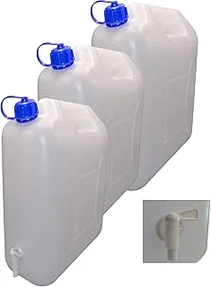 3 x 10 l kanister z pokrywką, kranik i dzióbkiem, naturalna woda pitna