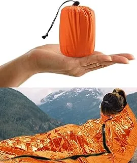 HONYAO Śpiwór ratunkowy, torba ratunkowa Bivvy Koc ratunkowy wielokrotnego użytku na kemping na świeżym powietrzu, piesze wycieczki
