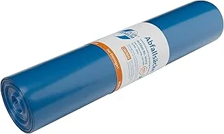 Worki na odpady z recyklingowanego tworzywa LDPE 120 l, niebieskie, 25 sztuk/rolka