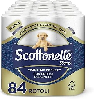 Scottonelle Miękki i pikowany papier toaletowy 84 Unità