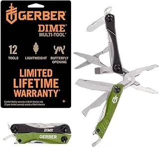 Gerber Narzędzie wielofunkcyjne z 12 funkcjami, Dime Pocket Multi-tool, zielone, 31-003621
