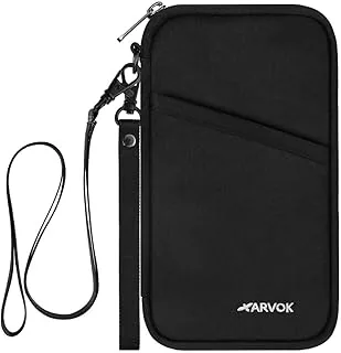 Arvok Torba na paszport, rodzinny organizer podróżny z blokadą RFID, przenośne etui na paszport, etui na dowód osobisty dla kobiet i mężczyzn, etui na paszport na karty kredytowe, dowód osobisty i