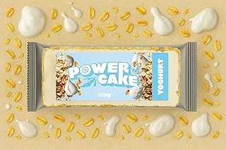 Foodtastic Power Cake Yoghurt (30 x 120 g) | pyszne, soczyste batony owsiane | ręcznie wykonany baton energetyczny Flapjack z płatków owsianych