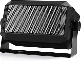 Radioddity CB przenośny głośnik radiowy, mini przenośny 5 W/8 Ω, kabel zasilający 180.3 cm, zaprojektowany do samochodów ciężarowych