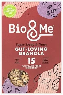 Bio&Me - Super seedy and Nutty Granola | wegańska, bez dodatku cukru, kochająca jelita, 1 x opakowanie 360 g