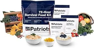 4Patriots 72-godzinny zestaw żywności survivalowej: odporna na katastrofy żywność awaryjna z niesamowitą różnorodnością zaprojektowana, aby przetrwać 25 lat w awaryjnych woreczkach na żywność, 20