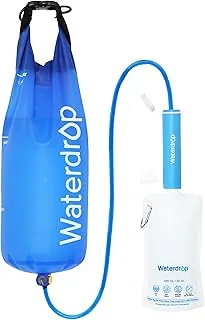 Waterdrop Gravity Filtr do wody Waterdrop Gravity, kempingowy system filtracji wody, podróżny oczyszczacz wody, na wypadek sytuacji awaryjnej, worek 5,7 l, ​​0,1 mikrona, 5-stopniowa filtracja