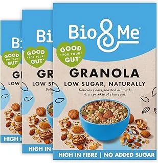 Bio&Me - Granola klasyczna niskotłuszczowa | wegańska, bez dodatku cukru, kochająca jelita, opakowanie 3 x 360 g