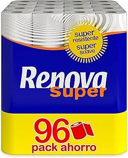 Renova 200099999 Papier Toaletowy, 96 Rolek, Biały