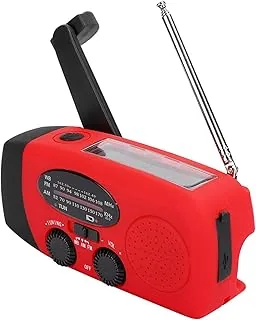 Ccylez Radio słoneczne, korba słoneczna, radio z korbą dynamo, FM AM NOAA, przenośne radio korbowe, oświetlenie LED, radio awaryjne z korbą ręczną 40 mm, 8 Ω, głośnik 1 W, akumulator 400 mA