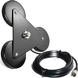 Hys CB-uchwyt magnetyczny do anteny magnetycznej 5 m kabel RG58, wtyczka PL259 wchodzi w zakres dostawy do anteny