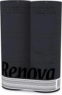 Renova H&PC-53742 3-warstwowa miękka czarna chusteczka toaletowa (6 sztuk)